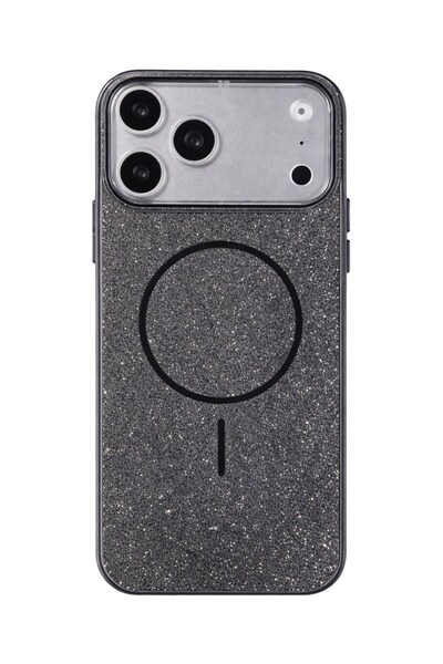 Vissona iPhone 17 Pro Kılıf – MagSafe Uyumlu – Simli Lüks Silikon Telefon Kılıfı