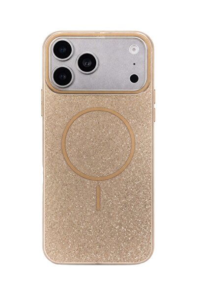 Vissona iPhone 17 Pro Max Kılıf – MagSafe Uyumlu – Simli Lüks Silikon Telefon...