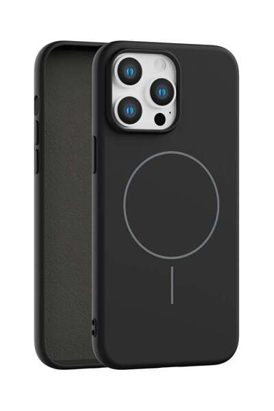 Vissona iPhone 13 Pro Max Uyumlu İçi Kadife Magsafe Wireless Şarj Özellikli T...