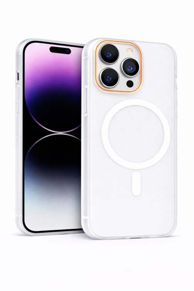 Vissona iPhone 15 Pro Kılıf – MagSafe Uyumlu – Mat Sert Arka Kapak Telefon Kı...