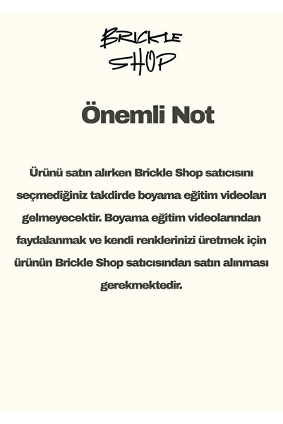 Brickle Shop Figür Boyama Seti – Boya & Fırça DIY