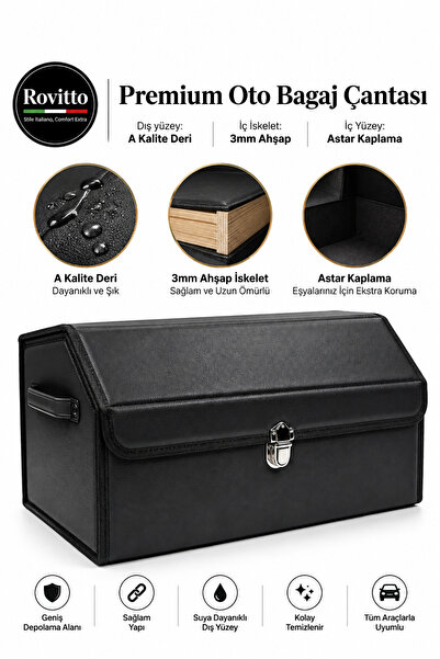 Rovitto PREMIUM Araç Bagaj Düzenleyici - Çanta - Organizer Araba Çantası Oto ...