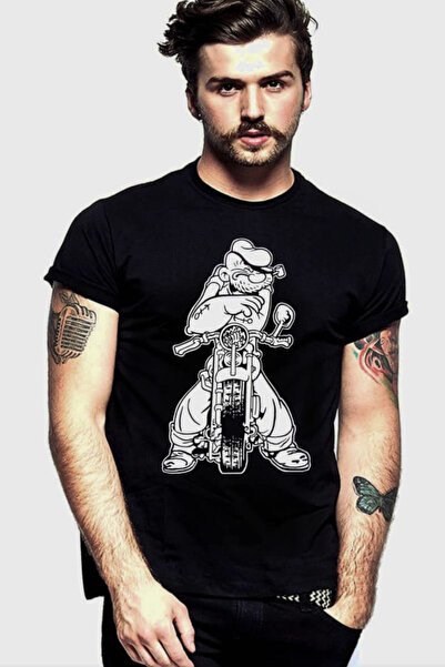 ROCKANDROLL Tricou negru cu mânecă scurtă Basic Engine