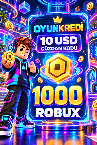 oyunkredi 10 USD Cüzdan Kodu - OKRD 1000 Robux