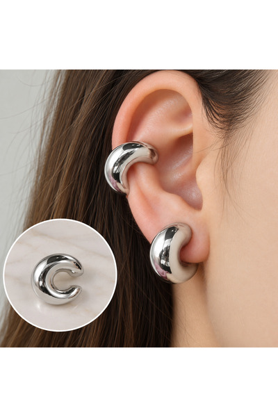 Heppii Chunky Earcuff Bombeli Earcuff Silver Renk
