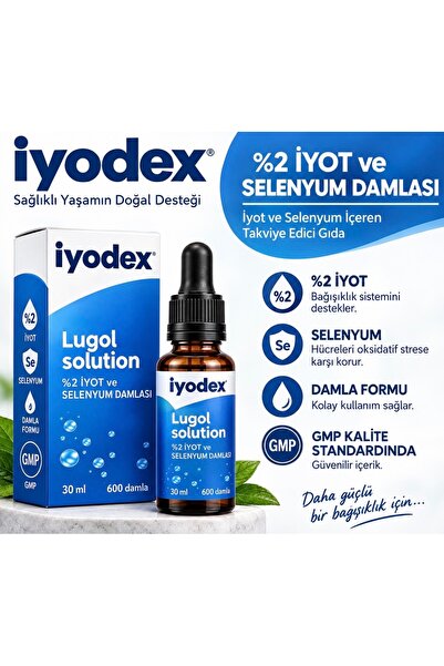 FARMAFA İyodex %2 İyot & Selenyum Damlası Lugol 30 ML