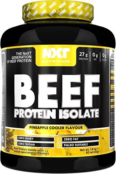 NXT Nutrition بروتين لحم البقر المعزول، بنكهة الأناناس، 4 أرطال، خالٍ من منتج...
