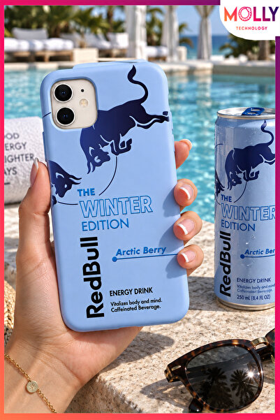 Molly iPhone 11 İçin Bebe Mavisi The Winter Edition Desenli İçi Kadife Siliko...