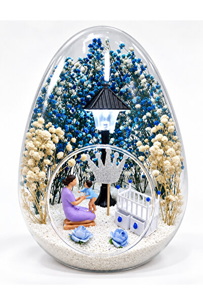 maya sanat Teraryum Anne Bebek Hediyelik Yeni Doğan Hoş Geldin Erkek Bebek ( ...