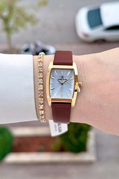 Daniel Klein Kasası Sarı Kordonu Kahverengi Renk 23 Mm 24 Ay Garantili Kadın ...