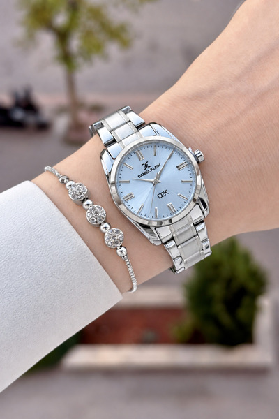 Daniel Klein Kadranı Mavi Kordonu Gri Renk 30 Mm Görseldeki İle Aynı Kadın Ko...