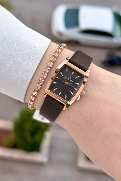 Daniel Klein Kasası Bronz Kordonu Kahverengi Renk 23 Mm 2 Yıl Garantili Kadın...