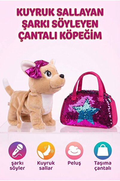 Tıfıl Toys Çocuklar İçin İnteraktif Yürüyen Köpek Oyuncak Kurdeleli Yıldız Ça...