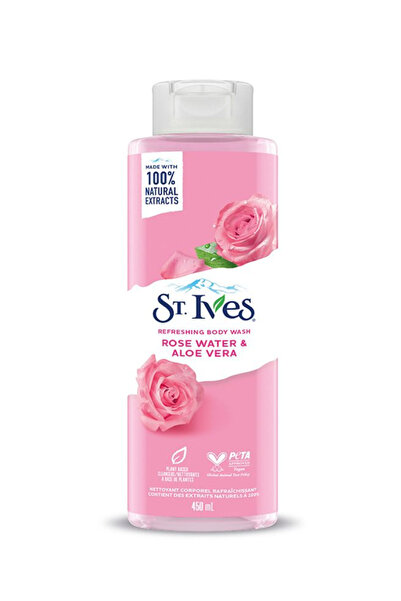 St. Ives Rose Water and Aloe Vera Body Wash 450 ml