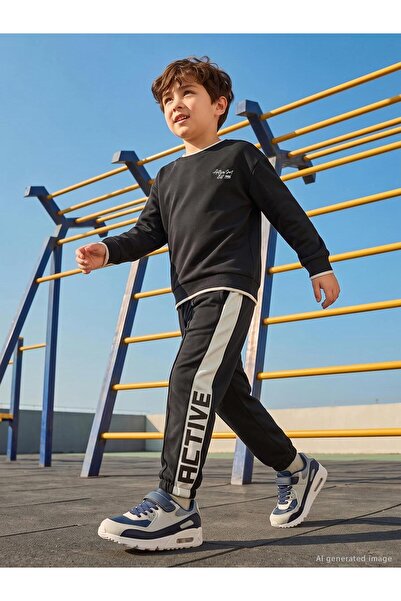 Civil Boys Pike Active 6-9 Years Old Sweatpants - Black