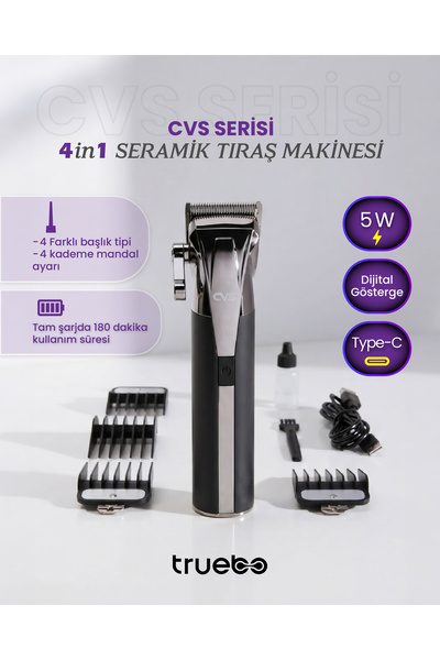 CVS - Truebo Serisi Seramik Saç Sakal Tıraş Makinesi