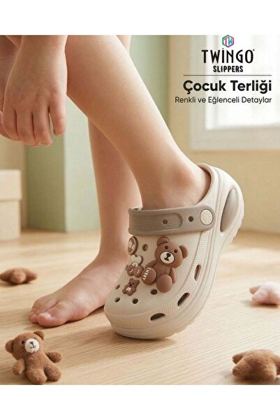 Look Life Çocuk Emojili Cross Ortopedik Günlük Terlik Unisex