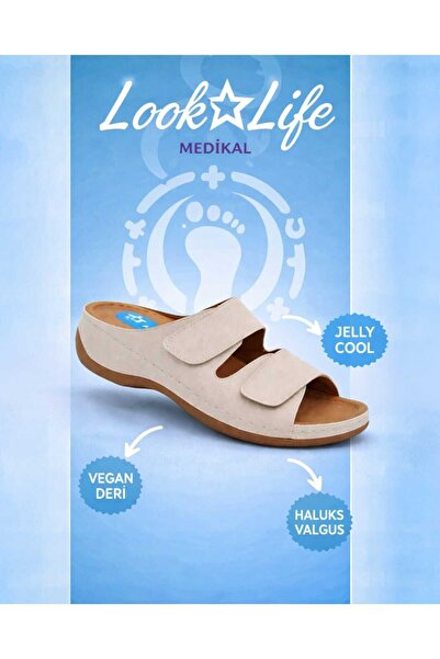 Look Life Kadın günlük, rahat, jelly cool teknolojili Halluks valgus terlik