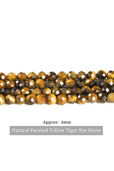 Choice 2mm approx 180pcs Faceted Tiger Eye 2 3 4mm Faceted Natural Yellow Tig...