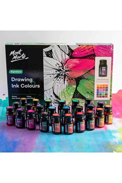 Mont Marte Signature Çizim Mürekkebi Seti 24 Parça x 7ml