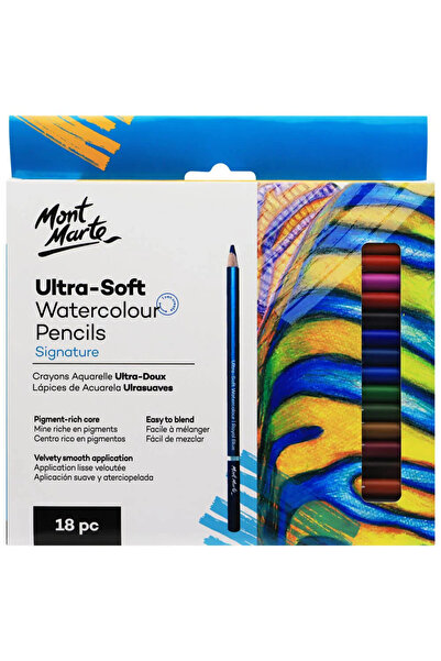 Mont Marte Signature Ekstra Yumuşak Sulu Boya Kalem Seti 18'li