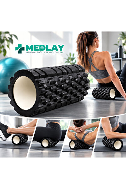 MEDLAY Foam Roller 33 Cm Siyah
