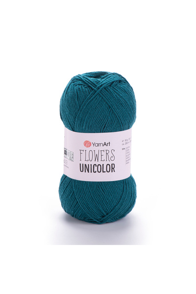 Yarnart Λουλούδια Unicolor - Πλεκτό Χέρι Νήμα Petrol Green-757