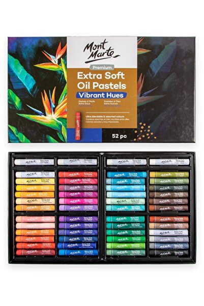 Mont Marte Ekstra Yumuşak Yağlı Pastel Canlı Tonlar 52'li Premium