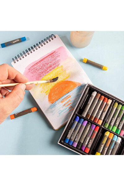 Mont Marte Suda Çözünür Yağlı Pastel 24'lü Signature
