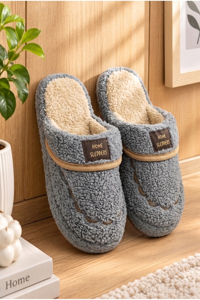 StWenn Women's Plush House Slippers Closed Toe Non-Slip Sole Winter Women's H...