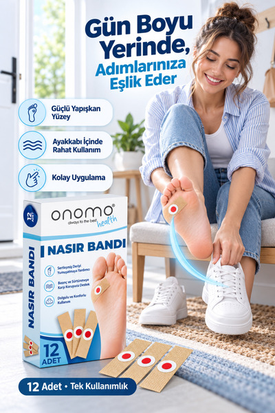 Onomo Health Nasır Bandı Nasır Yakısı 12 Adet