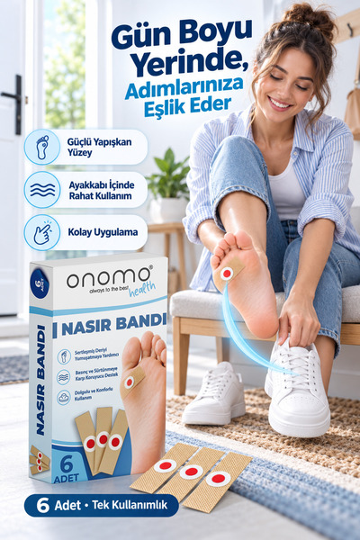 Onomo Health Nasır Bandı Nasır Yakısı 6 Adet