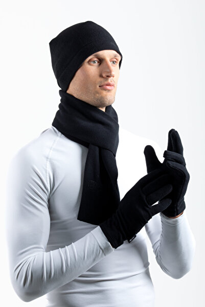 OIL COMPANY Fleece Gloves - Unisex - Thermoform - Black