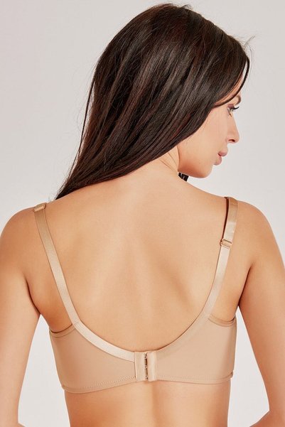 Magic Form 3983 Non-sponge, Plain Fabric Supporting Bra - Dark Skin