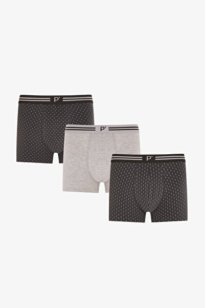 Penti Erkek Darkmark Puantiye Desenli 3'lü Boxer