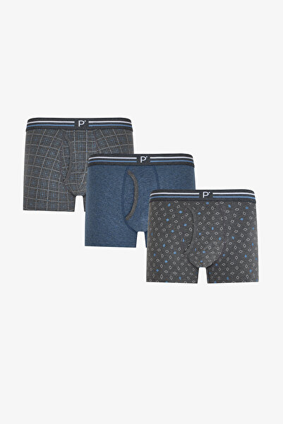 Penti Erkek Blend Çizgili 3'lü Boxer