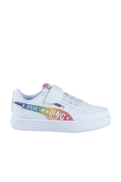 Puma X Trolls Caven 2.0 Çocuk Beyaz Spor Ayakkabı (396535-01)