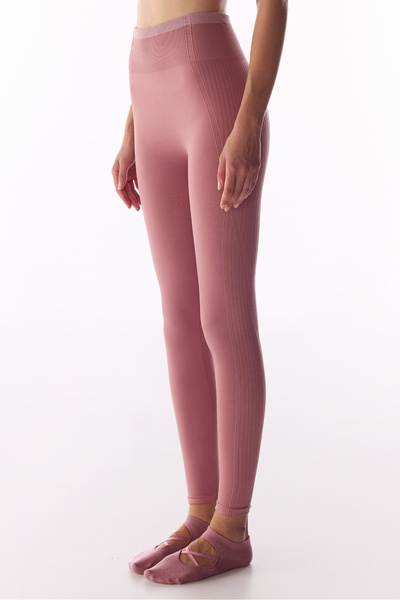 Penti Pembe Çizgili Dikişsiz Seamless Tayt