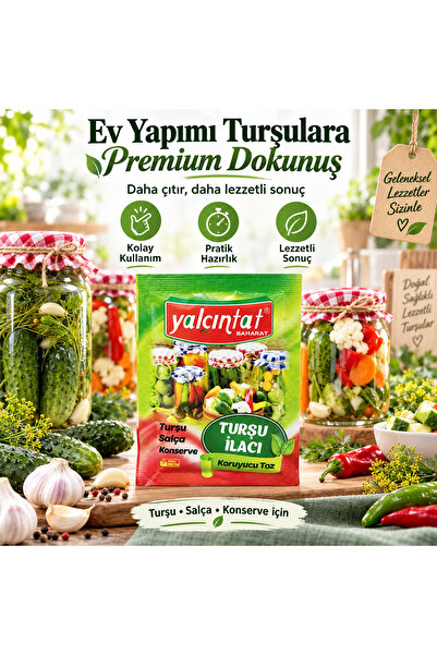 Yalçıntat Baharat Turşu Ilacı Koruyucu Toz 10 Gr