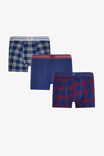 Penti Erkek Oldtown Ekoseli 3'lü Boxer