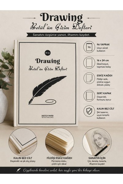 Koala Eskiz Defteri, Kişiye Özel Çizim Defteri, Sketch Book, Kişiye Özel ,ske...