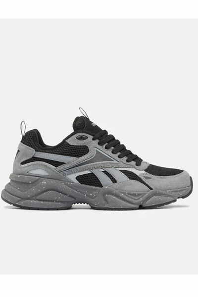 Reebok Charge Run Erkek Sneaker Gri Siyah Günlük Spor Ayakkabı Kalın Taban File Detaylı