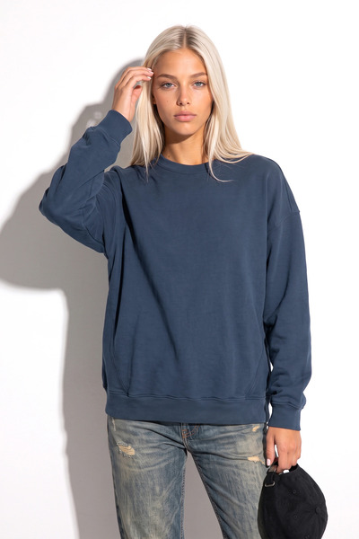 No Matter What Pale Effect Oversize Sweatshirt