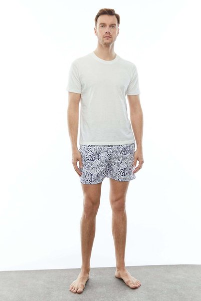 PAULMARK Men's Tie-Up Swim Shorts