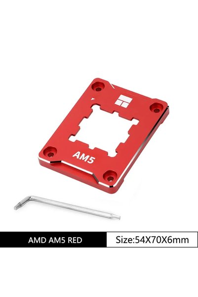Choice إطار تصحيح انحناء المعالج AM5 BCF RED (بدون) من ثيرمال رايت، أسود/أحمر...