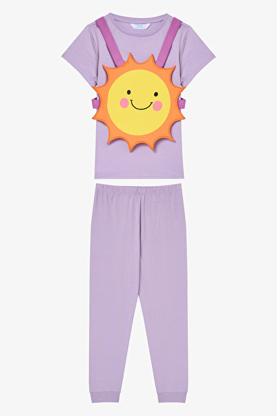 Penti Kız Çocuk Sun Lila Pijama Takımı