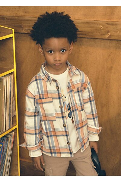 MAYORAL Boy's Plaid Shirt Jacket 4142