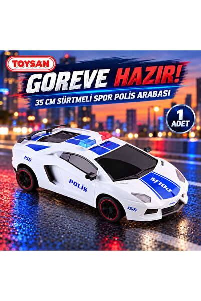 Toysan 1/12 Rubbed Sports Police Car Lam 35 cm 1 Piece