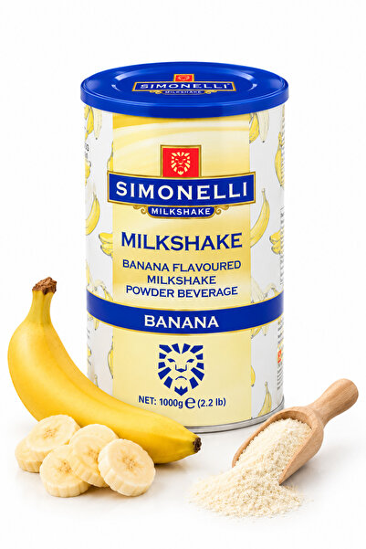 Simonelli Milkshake Muz Aromalı 1000Gr Teneke