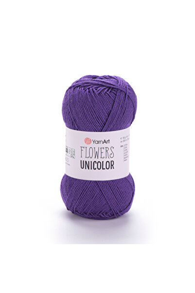 Yarnart Flowers Unicolor - Hand Knitting Thread Purple-751